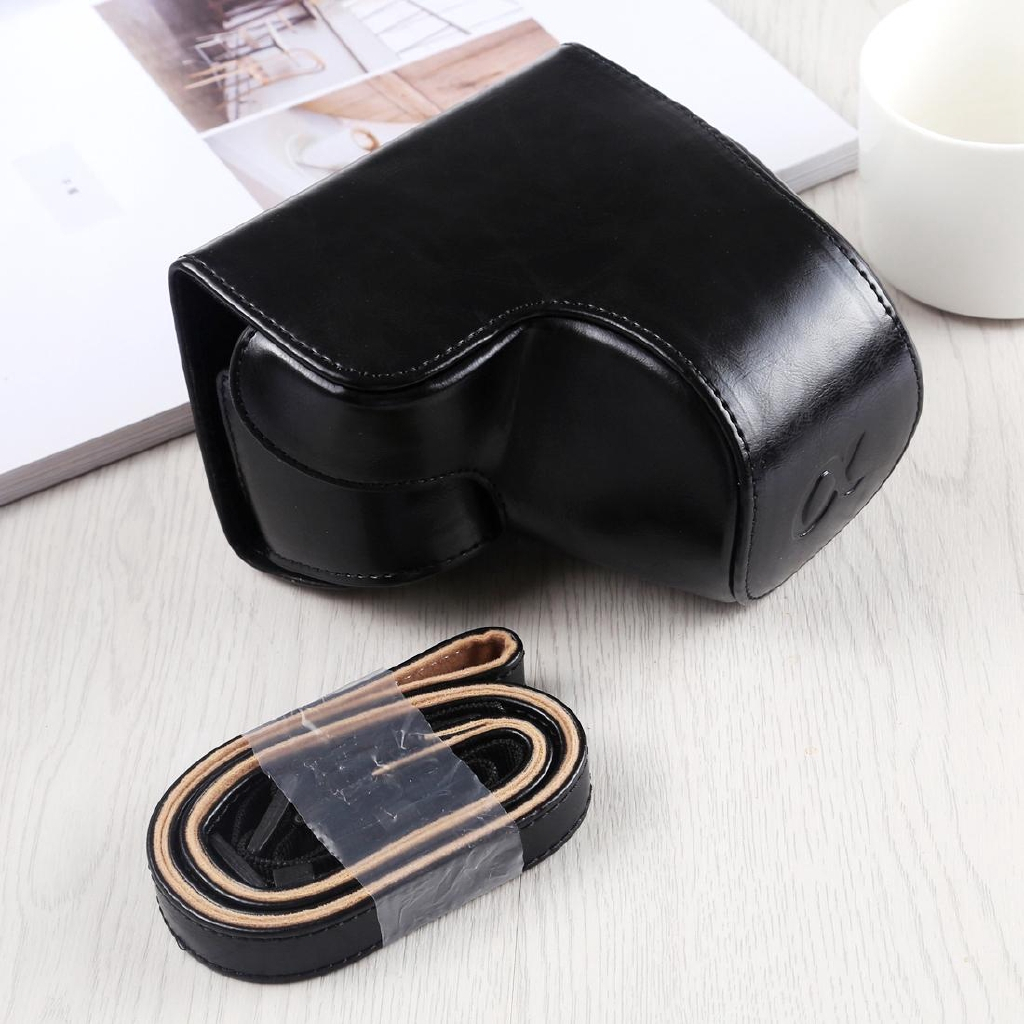 Túi da PU có dây đeo cho Sony A6400 ILCE-A6400 A6300 ILCE-A6300 A6000 ILCE-A6000