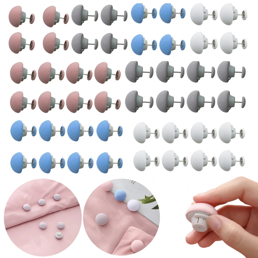 Set 4 Kẹp Cố Định Ga Trải Giường Chống Trượt Hình Nấm Dễ Thương