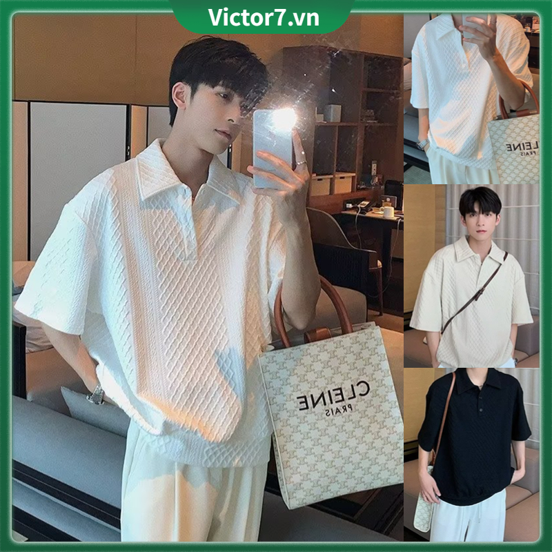Áo Thun Polo Tay Ngắn Thời Trang Hàn Quốc Sành Điệu Cho Nam Áo Sơ Mi Nam Dài Tay Họa Tiết Chấm Bi Thời Trang Simple áo kiểu Nam bigsize Fashion ins áo nam đẹp from rộng Hàn Quốc Áo polo hoa văn ma poloman áo polo nam big size áo polo nam unisex áo thun