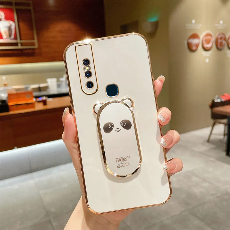 Ốp Điện Thoại Họa Tiết Gấu Trúc Ba Chiều Cho Vivo S1 Vivo S1 PRO Vivo Y50 Vivo Y30 Vivo Y30i Vivo Y70S