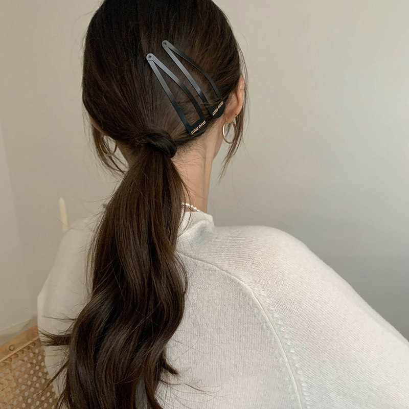 Rất lớn! Kẹp Tóc Màu Đen Nhám Thời Trang Cho Nữ