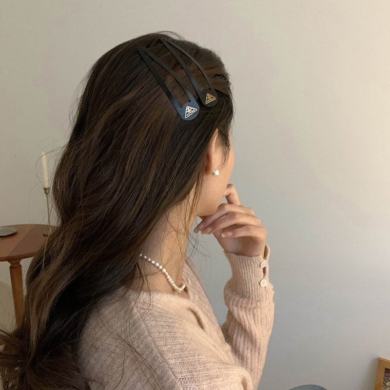 Rất lớn! Kẹp Tóc Màu Đen Nhám Thời Trang Cho Nữ