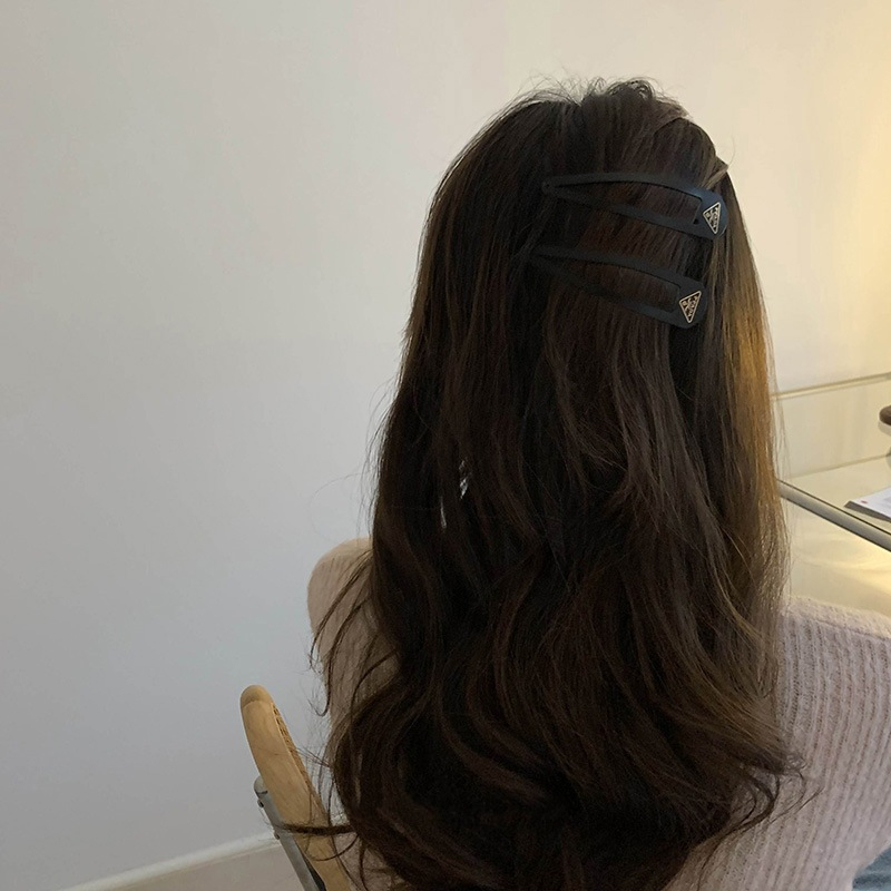 Rất lớn! Kẹp Tóc Màu Đen Nhám Thời Trang Cho Nữ