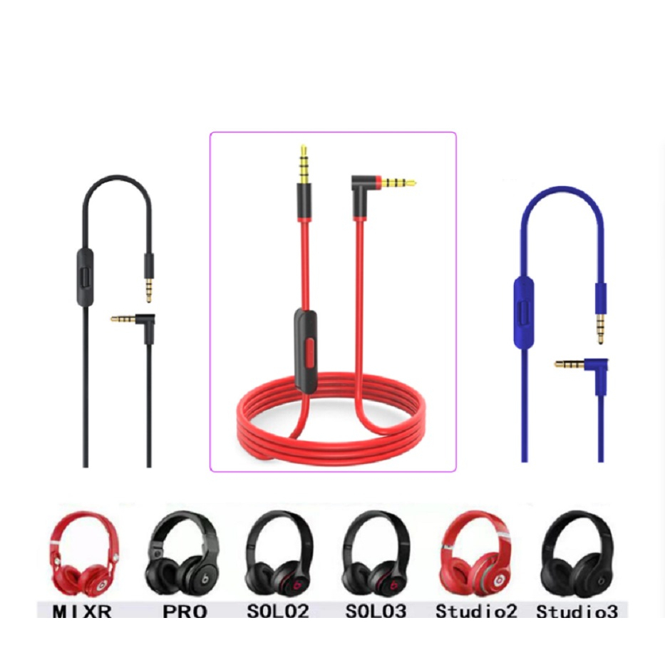 Dây Cáp Âm Thanh Thay Thế Giắc Cắm 3.5mm Cho Tai Nghe Studio 3 and Solo3 Solo 3