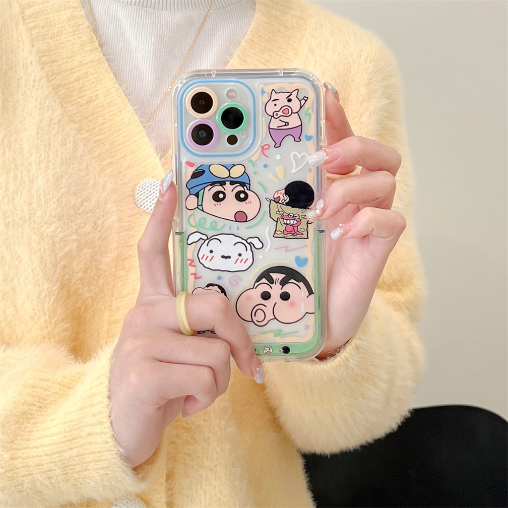 Ốp Điện Thoại tpu Mềm Kèm Giá Đỡ Tàng Hình Cho iphone 15 pro max 14 pro max 13 pro max 12 pro max