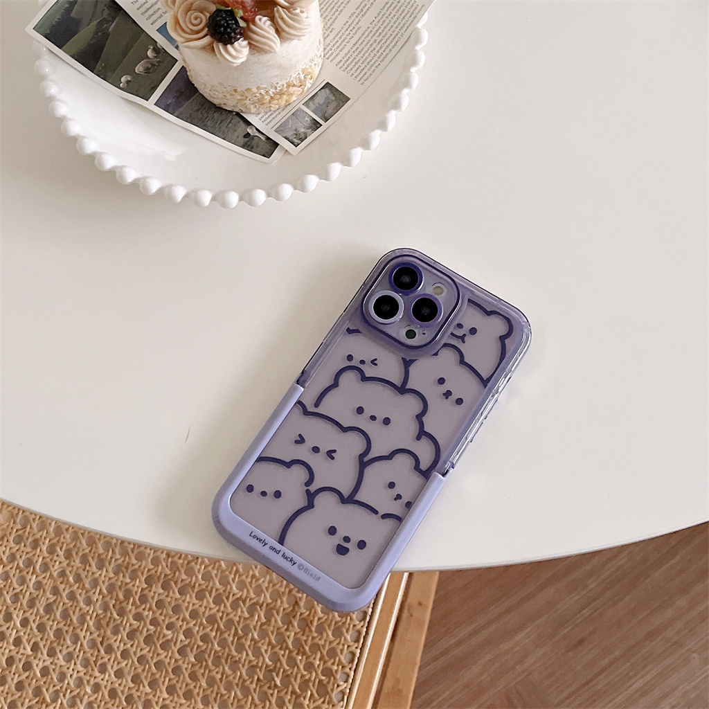 Ốp Điện Thoại tpu Mềm Kèm Giá Đỡ Tàng Hình Cho iphone 15 pro max 14 pro max 13 pro max 12 pro max