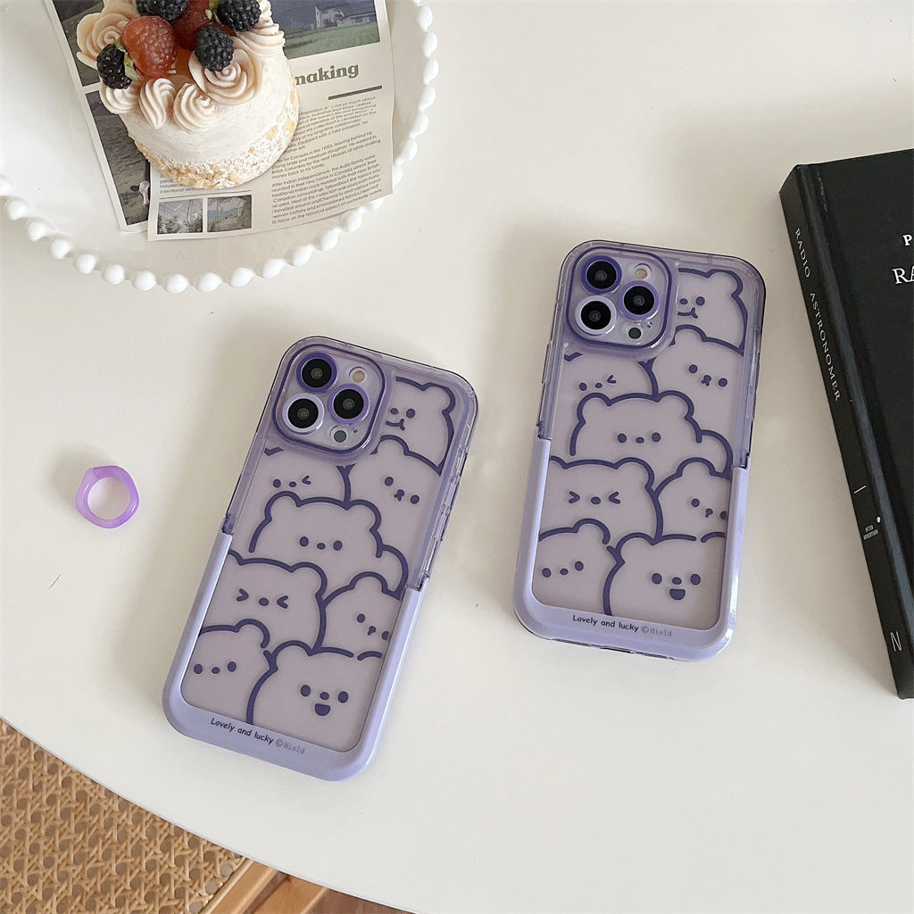 Ốp Điện Thoại tpu Mềm Kèm Giá Đỡ Tàng Hình Cho iphone 15 pro max 14 pro max 13 pro max 12 pro max