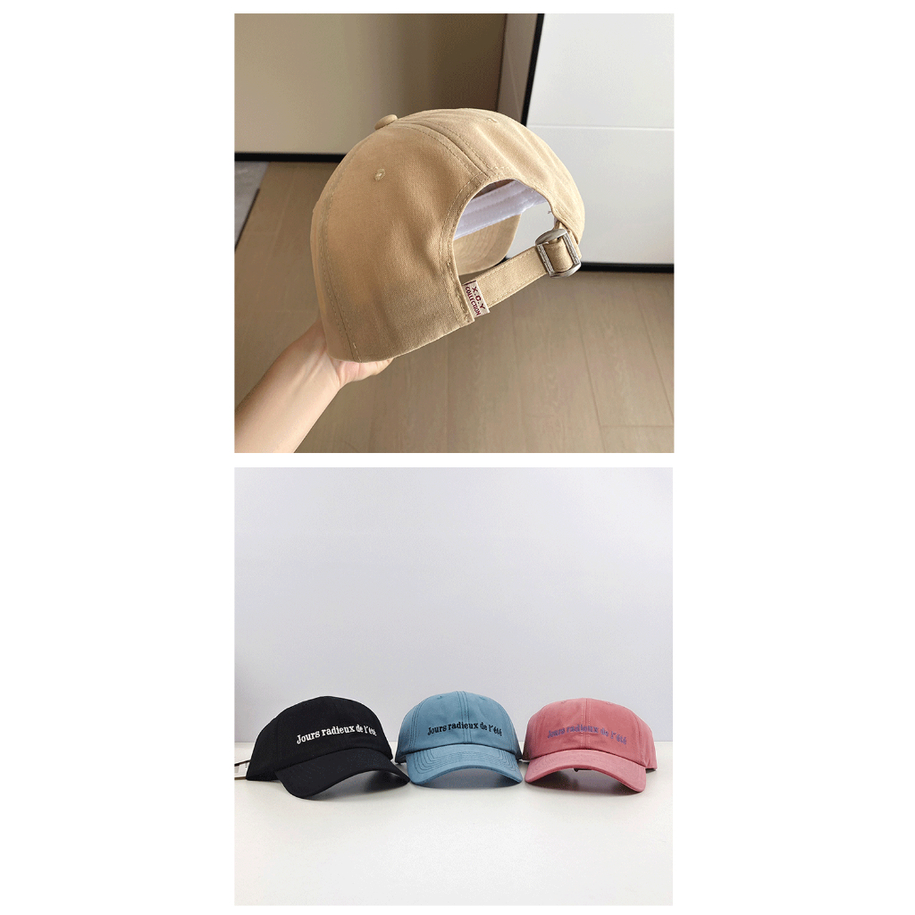 Mũ Lưỡi Trai Thêu Chữ Phong Cách Hàn Quốc Thời Trang Cho Cặp Đôi