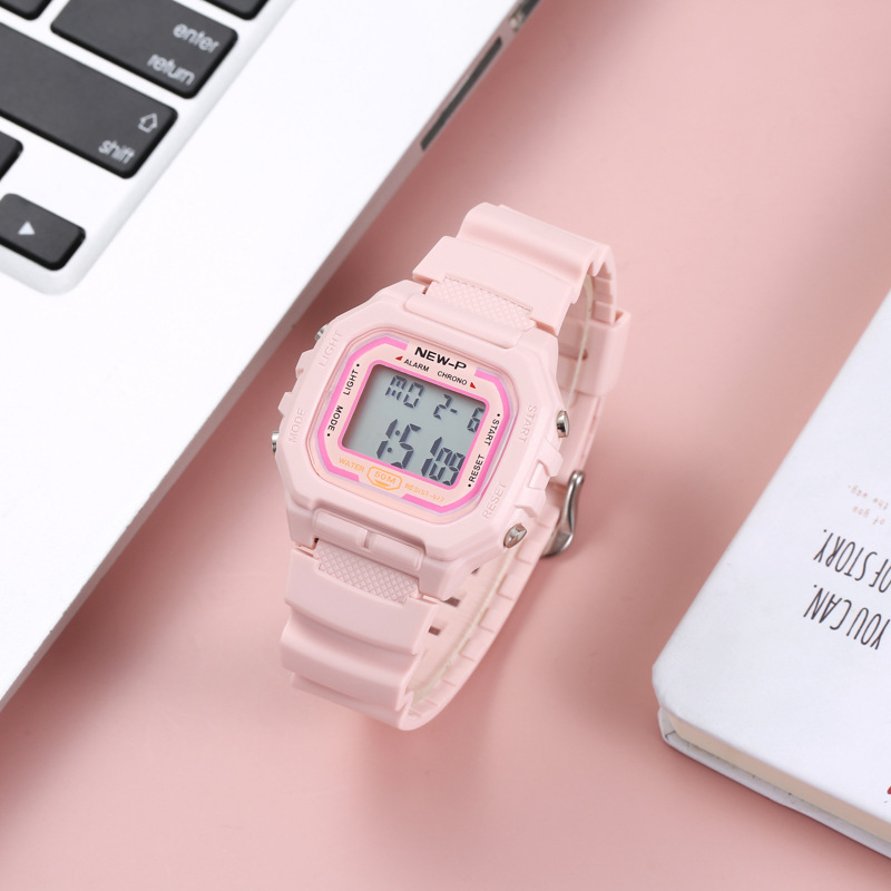 Đồng Hồ Điện Tử Thể Thao Có Đèn LED Kỹ Thuật Số Dành Cho Trẻ Em Nam Nữ Tangan Wanita Lelaki Mới