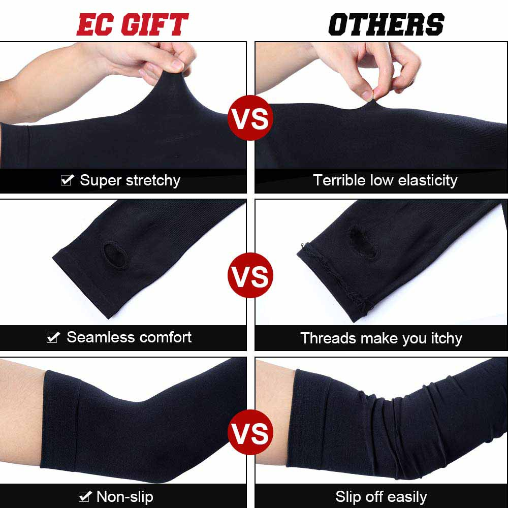 Găng Tay Chống Nắng ECGIFT AS004 Có Lỗ Ngón Cái Làm Mát Khi Chạy Bộ / Câu Cá Cho Nam Và Nữ