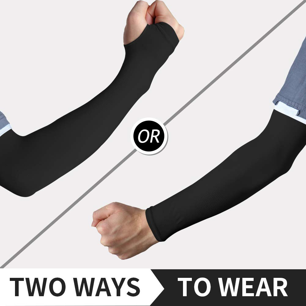 Găng Tay Chống Nắng ECGIFT AS004 Có Lỗ Ngón Cái Làm Mát Khi Chạy Bộ / Câu Cá Cho Nam Và Nữ