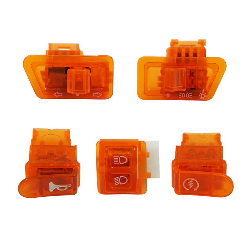 Set 5 Công Tắc Đèn Pha / Còi Báo Hiệu Dành Cho Xe Mô Tô Moped Scooter Honda