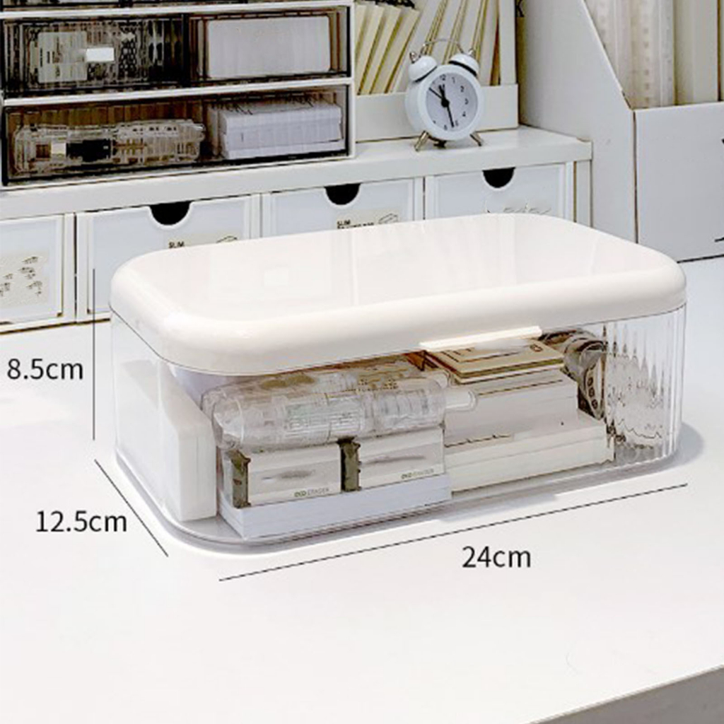 Có thể bán buôn Hộp lưu trữ rõ ràng Thùng trong suốt PS đa năng có nắp đậy để trang điểm thuốc