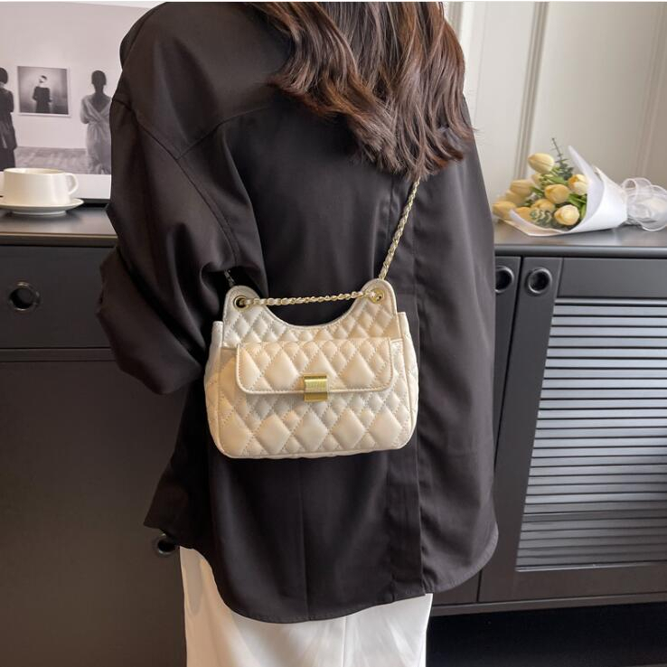 Túi Đeo Chéo Thêu Họa Tiết Hình Thoi Phong Cách Hàn Quốc Thời Trang Mùa Hè Mới 2023 Cho Nữ