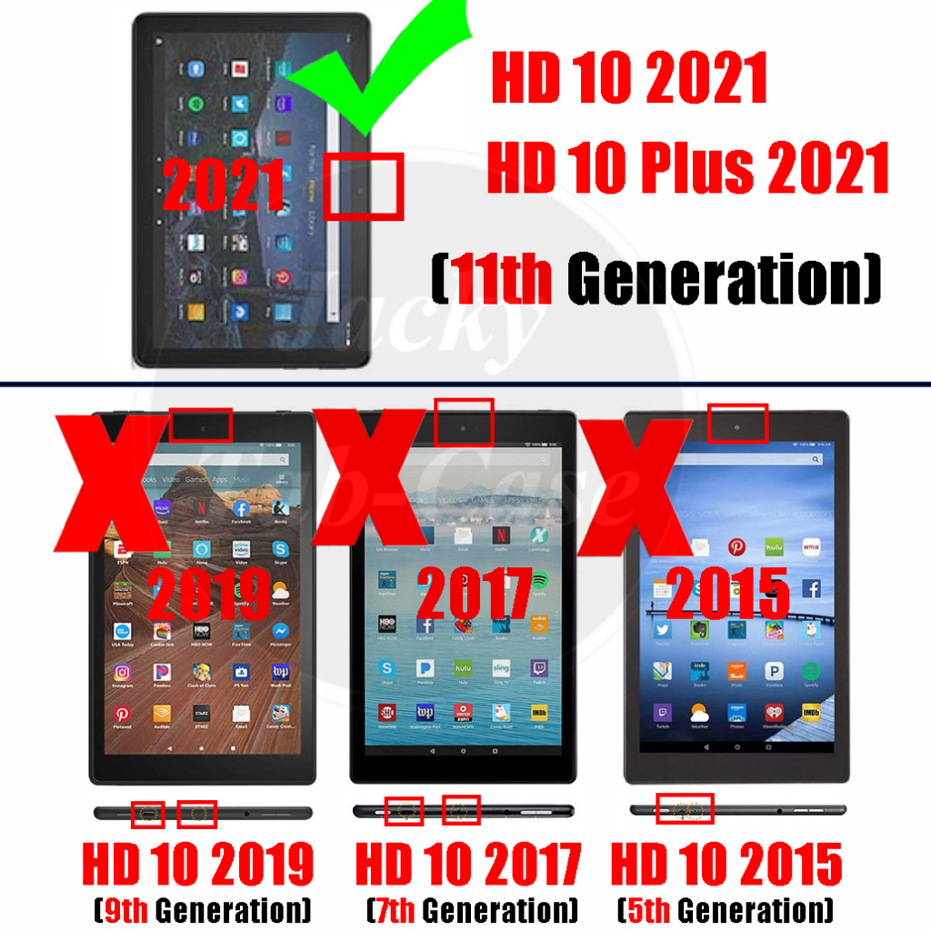 Bao Da Máy Tính Bảng Chất Lượng Cao Cho Amazon Fire HD 10 2021 HD10 Plus 11th Gen 10.1-inch FireHD10 + 2021  T76N2B T76N2P