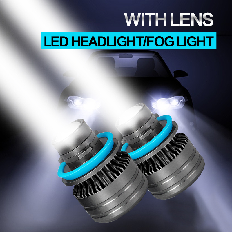 Bộ 2 Đèn Led Sương Mù H8 H9 H11 20000Lm H7 9005 9006 Hb3 Hb4 50W Chất Lượng Cao