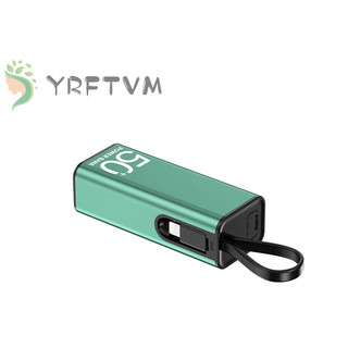 Sạc dự phòng YRFTVM 5000mah mini type C có dây cáp sạc nhanh thích hợp cho iphone
