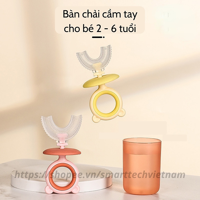 Bàn chải đánh răng trẻ em U Loại bàn chải đánh răng phù hợp cho trẻ sơ sinh đặc biệt không làm tổn thương răng sạch