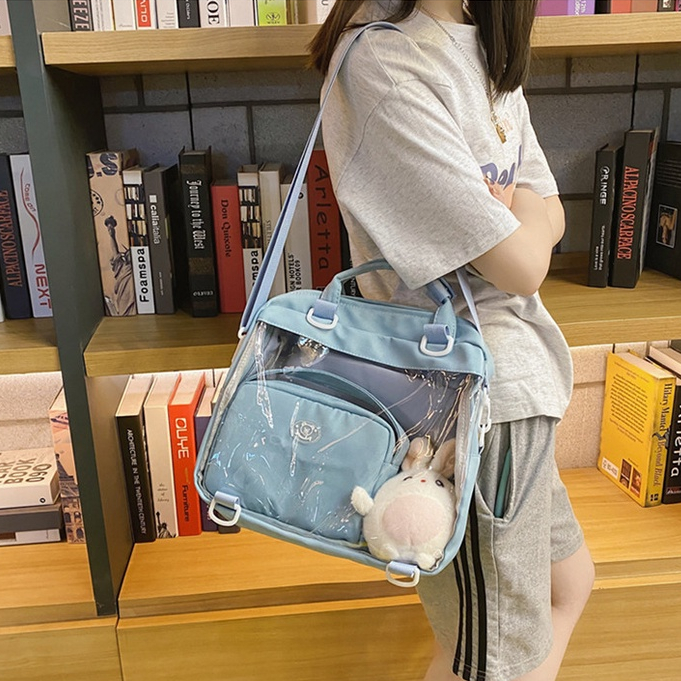 Kawaii Ba Lô Sử Dụng Có Túi Vệ Sinh Túi Ita Dễ Thương Trong Suốt Túi Đeo Ngang DIY Búp Bê Hiển Thị Túi Đeo Vai