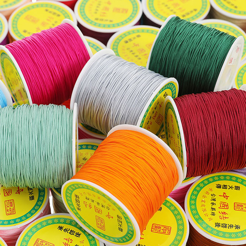 Cuộn Dây Nylon 72 Sợi 0.8mm * 100m Dùng Làm Trang Sức Thủ Công