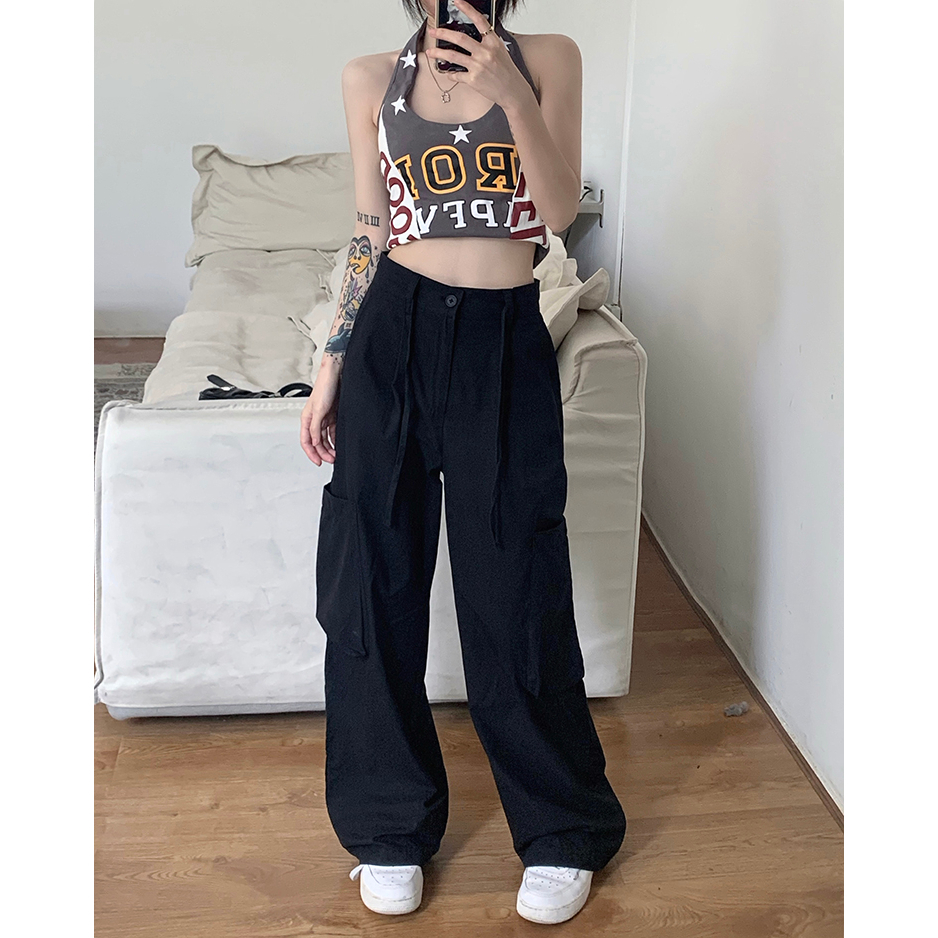 Quần Dài Ống Rộng Phong Cách Hàn Quốc Thời Trang Cho Nữ