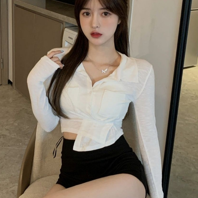 Áo thun COZOK tay dài dáng ôm thời trang cá tính cho nữ