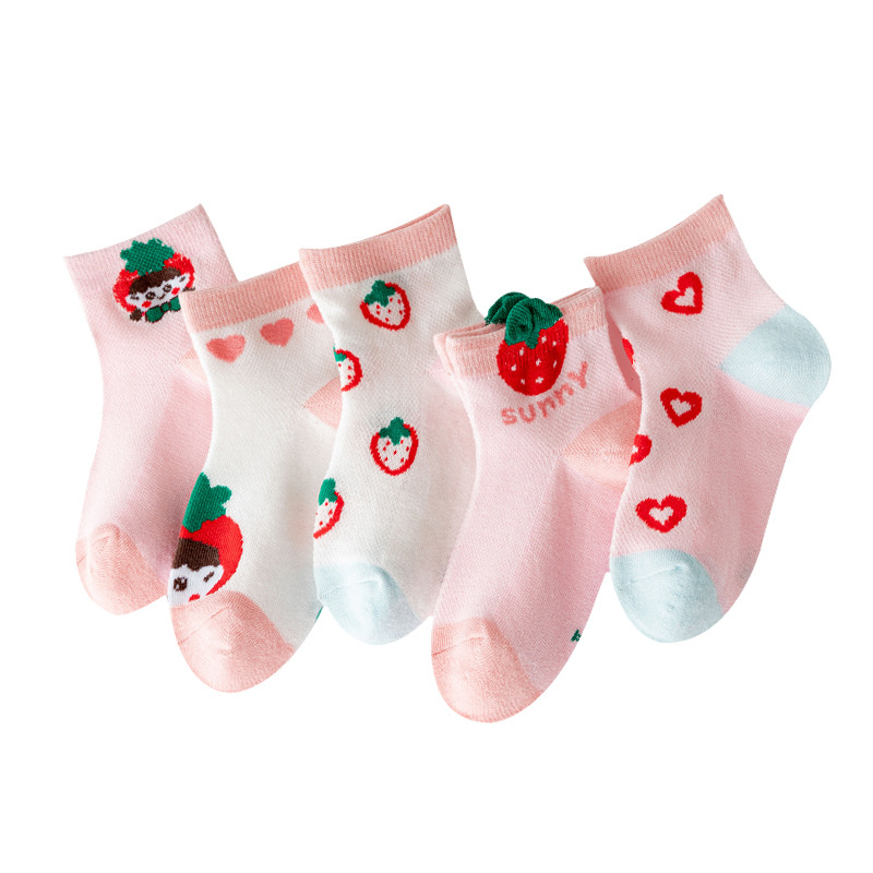 1 Đôi Tất Lưới Mỏng Thoáng Khí Thời Trang Đáng Yêu Dành Cho Bé Gái