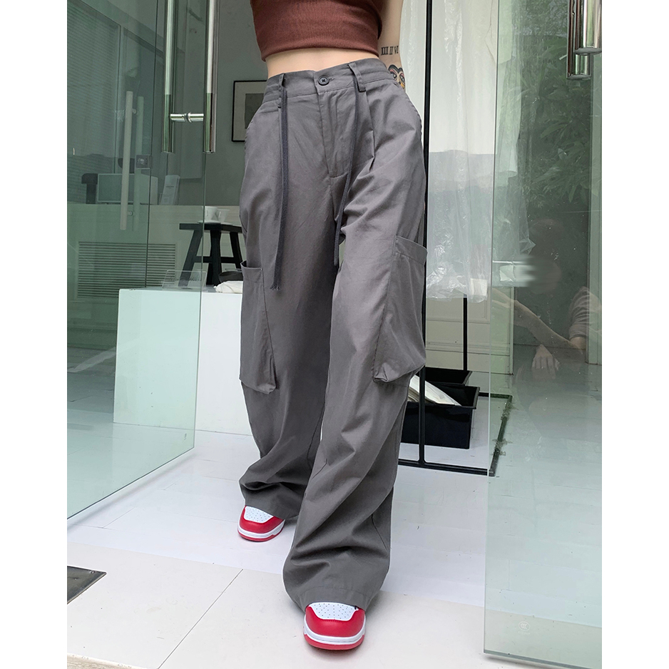 Quần Dài Ống Rộng Phong Cách Hàn Quốc Thời Trang Cho Nữ