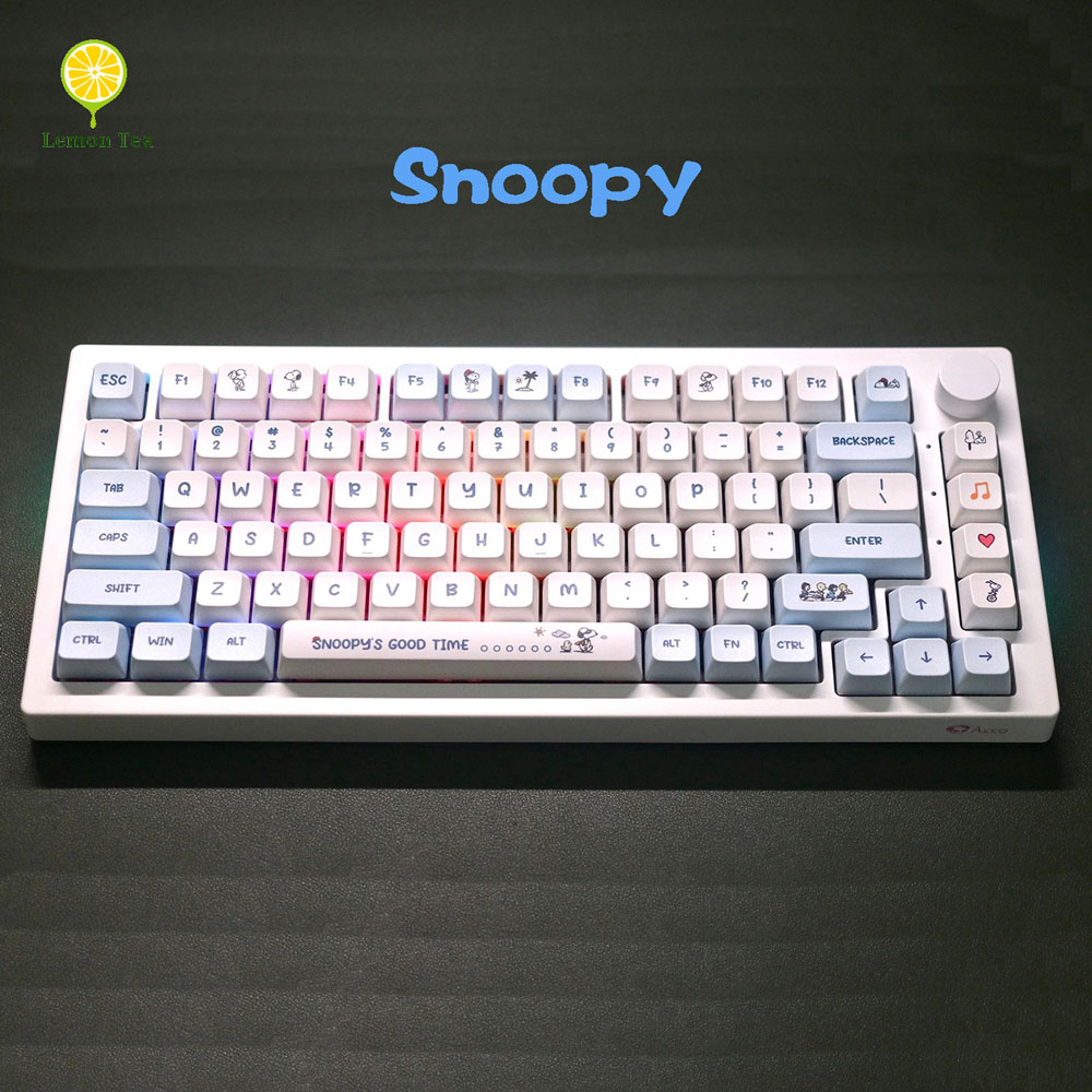 Snoopy Keycaps PBT Material LDA profile Suitable For 61/68/71/84/87/96/104 And Other Mechanical Keyboards