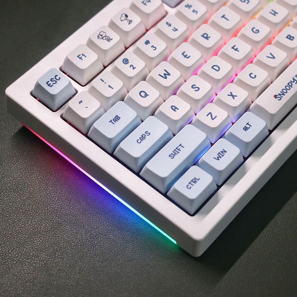 Snoopy Keycaps PBT Material LDA profile Suitable For 61/68/71/84/87/96/104 And Other Mechanical Keyboards