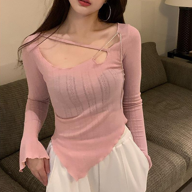 Áo thun COZOK tay dài form ôm kiểu dáng hợp thời trang