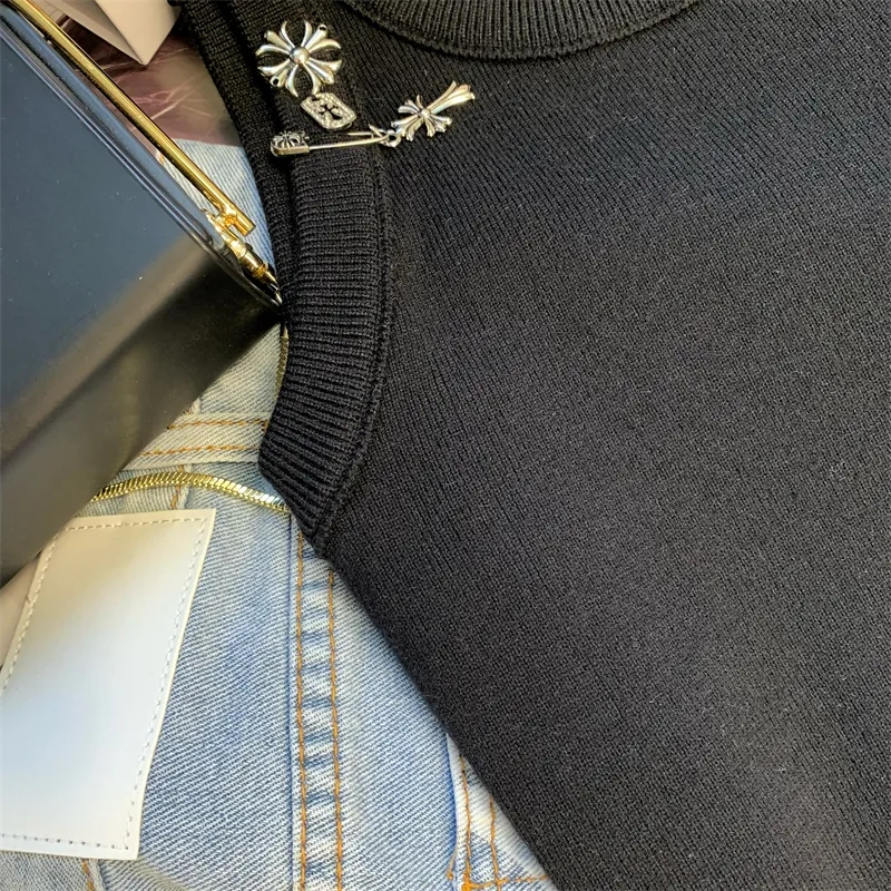 Áo Hai Dây Màu Đen Phong Cách Pháp Thời Trang Mùa Hè Cho Nữ