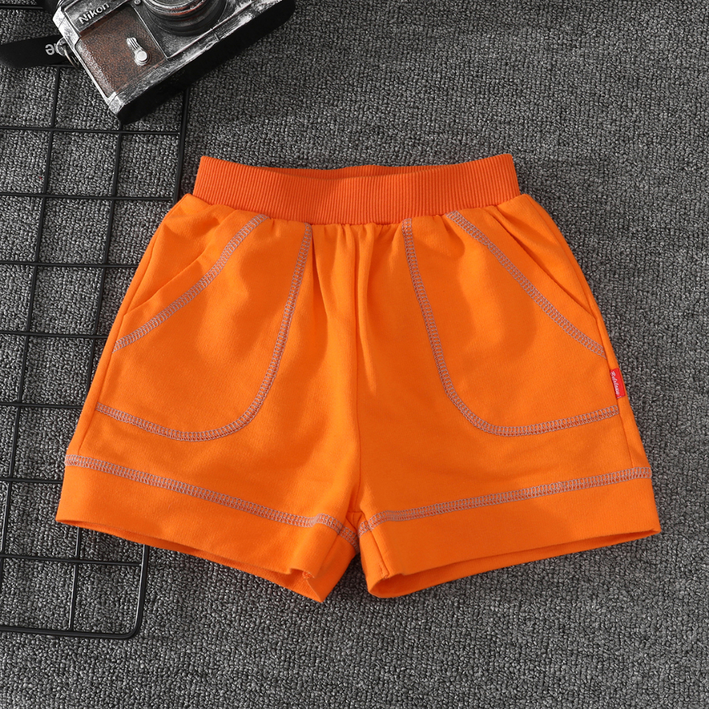 Quần short cotton bé trai mặc ngoài trời mùa hè 2024 thời trang giải trí trẻ em mới