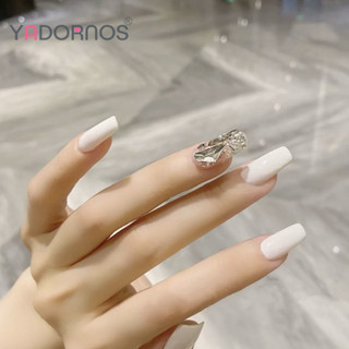 YADORNOS Set 24 móng tay giả đính đá thời trang sang trọng cho nữ
