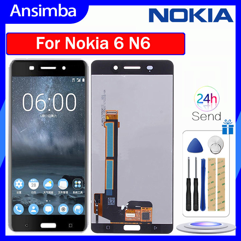 Màn Hình Cảm Ứng LCD Chính Hãng Thay Thế Chuyên Dụng Cho Nokia 6 N6 Nokia 6 N6 TA-1021 TA-1025 TA-1033