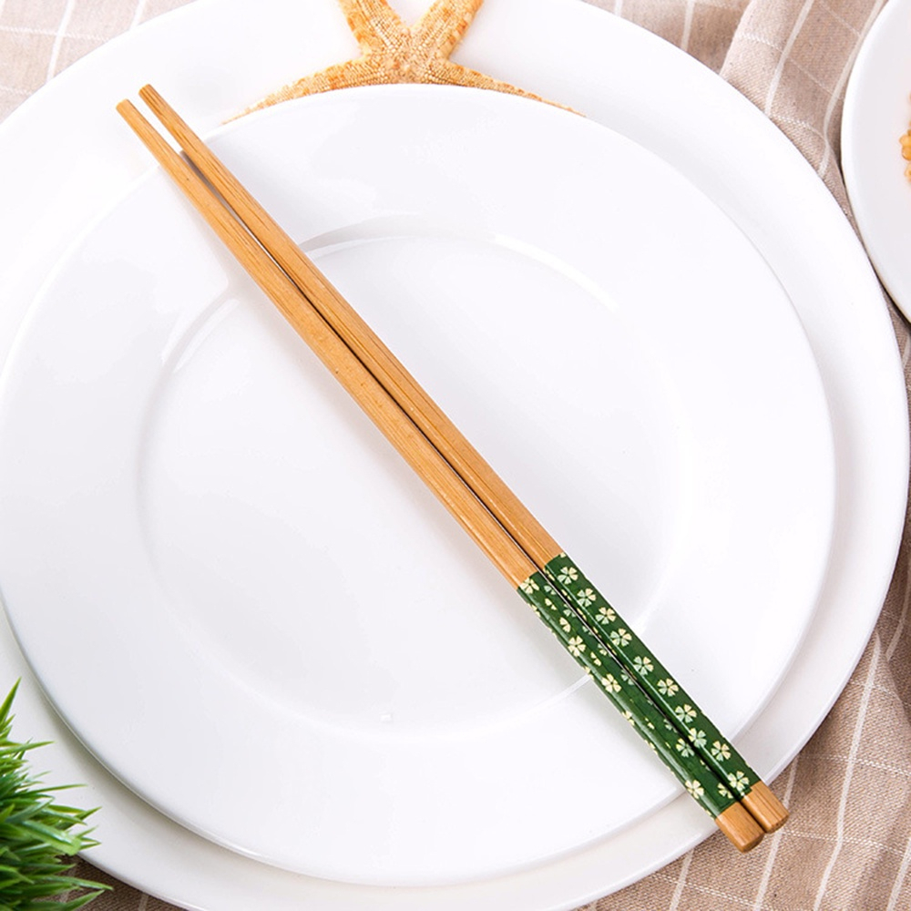 Set 5 / 10 Đôi Đũa Tre Hình Hoa Anh Đào