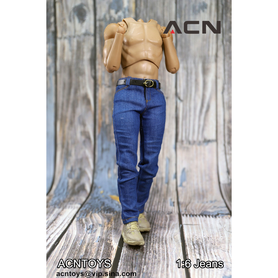 Quần Jean Dài Dáng Ôm Cho Mô Hình Nam 12 inch ACNTOYS ACN001 1 / 6