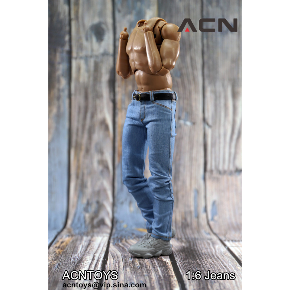Quần Jean Dài Dáng Ôm Cho Mô Hình Nam 12 inch ACNTOYS ACN001 1 / 6