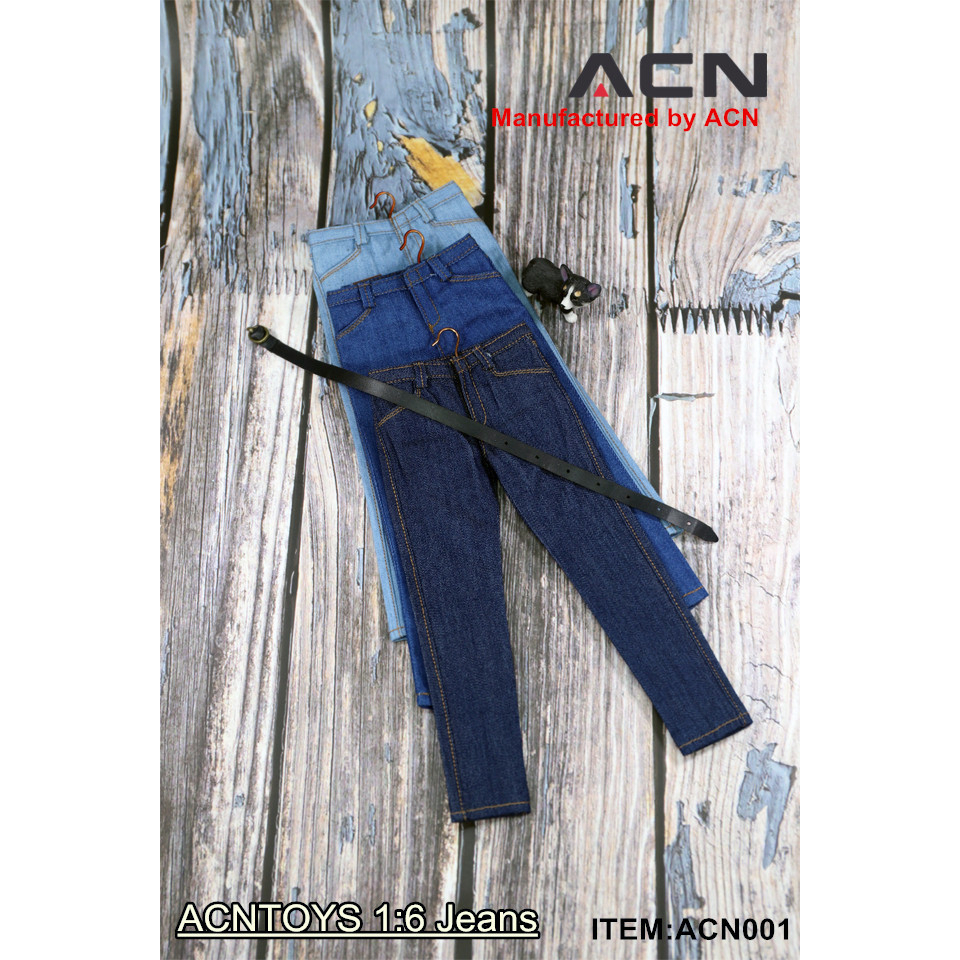 Quần Jean Dài Dáng Ôm Cho Mô Hình Nam 12 inch ACNTOYS ACN001 1 / 6