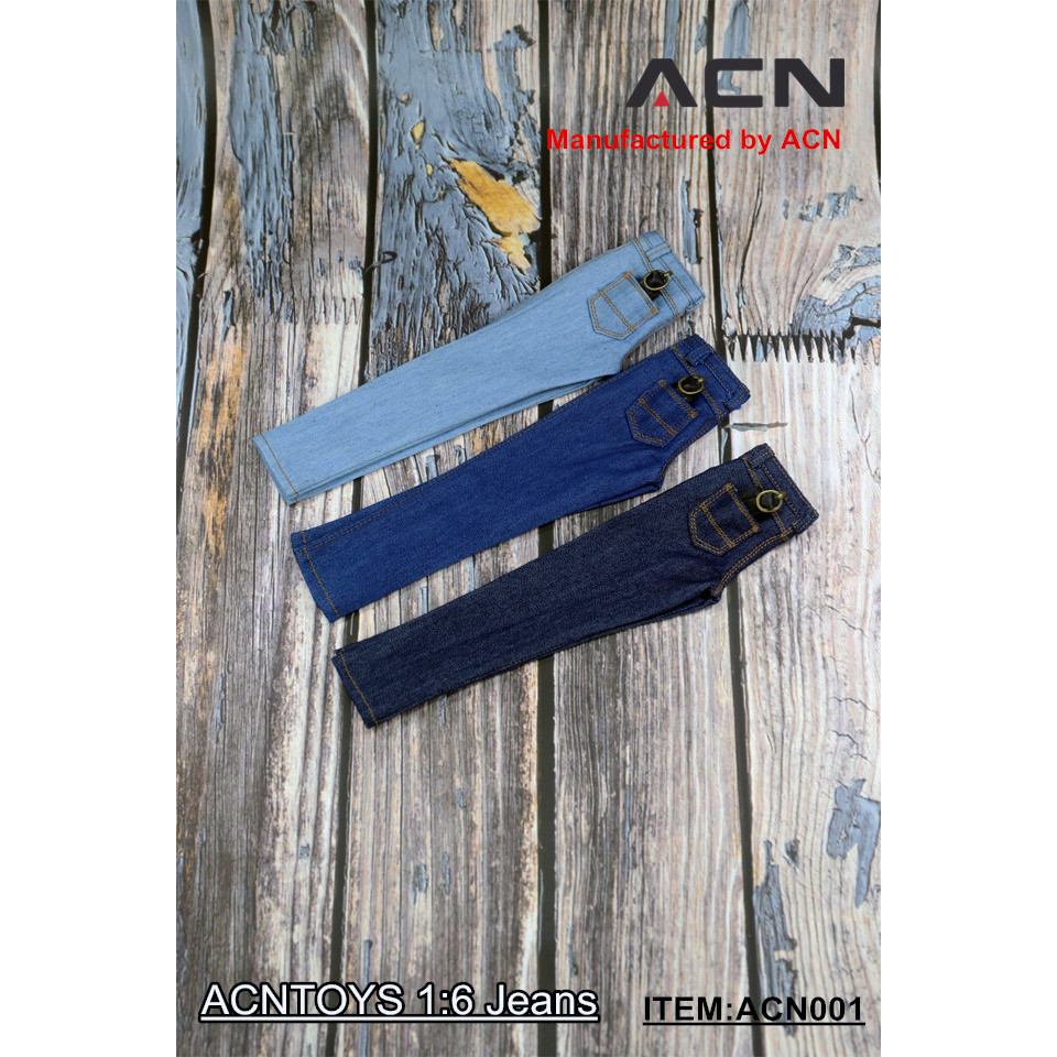 Quần Jean Dài Dáng Ôm Cho Mô Hình Nam 12 inch ACNTOYS ACN001 1 / 6