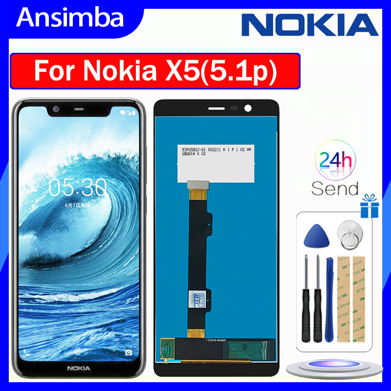 Màn Hình LCD Cảm Ứng Thay Thế Cho Nokia X5 (5.1 plus) Nokia X5 TA-1120 TA-1105 TA-1102