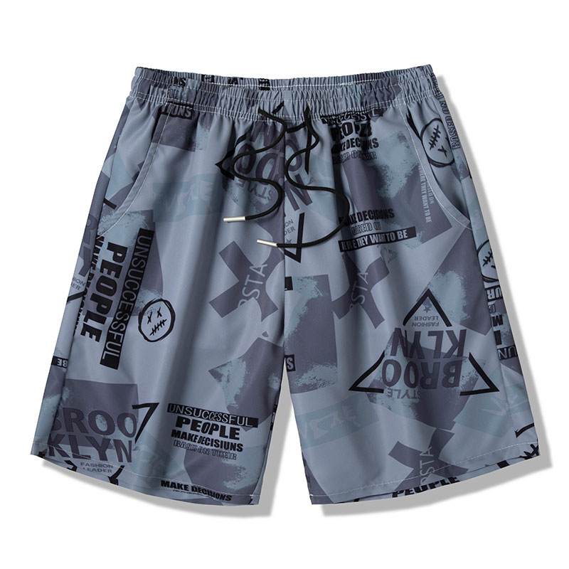 Quần Short Dây Rút Dáng Rộng Nhanh Khô Phong Cách Thể Thao Thời Trang Mùa Hè Cho Nam
