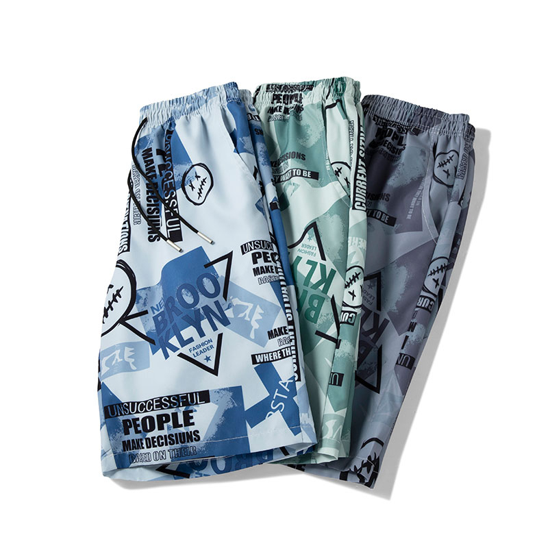 Quần Short Dây Rút Dáng Rộng Nhanh Khô Phong Cách Thể Thao Thời Trang Mùa Hè Cho Nam