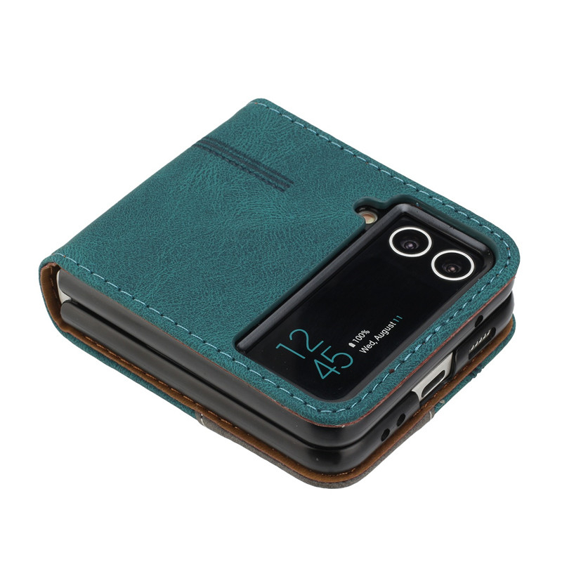 Ốp Dạng Lật Bằng Da Dành Cho Samsung Galaxy Z Flip 3 4 5G