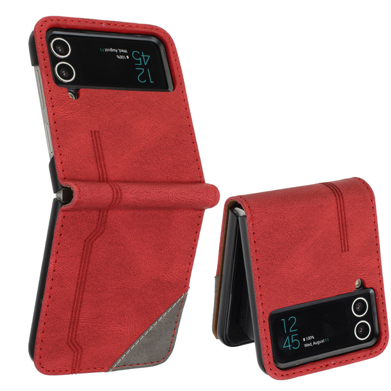 Ốp Dạng Lật Bằng Da Dành Cho Samsung Galaxy Z Flip 3 4 5G