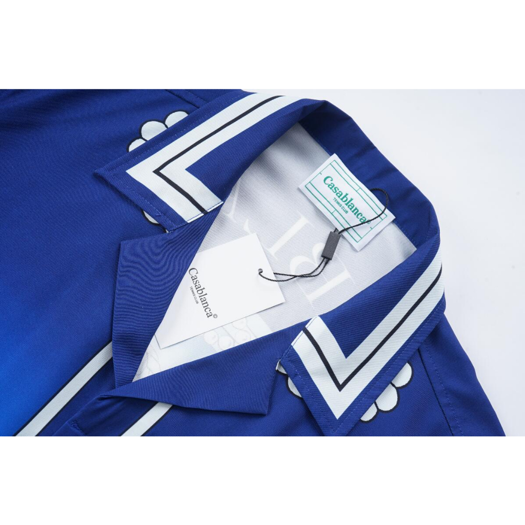 Áo Thun cotton Ngắn Tay In Họa Tiết Casablanca Thời Trang Cho Nam Nữ