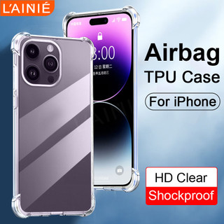 Ốp Lưng Điện Thoại Silicone Mềm Trong Suốt Chống Sốc Cho iPhone 14 15 Plus 13 12 11 14 15 Pro Max