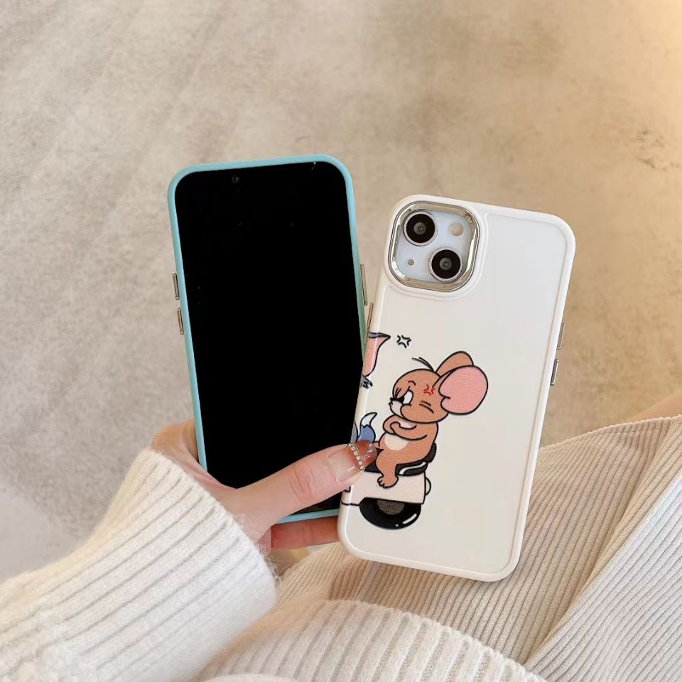 Ốp Điện Thoại Chống Sốc In Hình Tom &amp; Jerry Dễ Thương Cho iPhone 14Promax 14Pro 14Plus 14 13Promax 13Pro 13 12Promax 12Pro 12 11Promax 11
