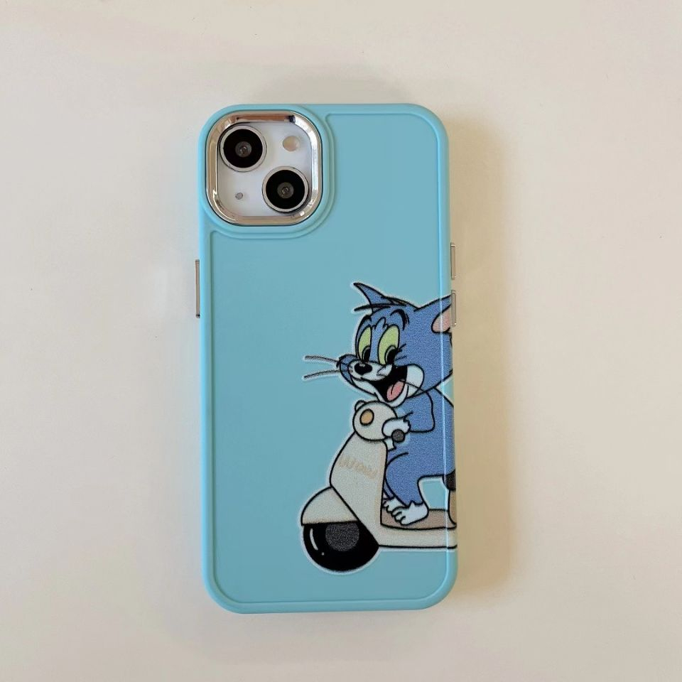 Ốp Điện Thoại Chống Sốc In Hình Tom &amp; Jerry Dễ Thương Cho iPhone 14Promax 14Pro 14Plus 14 13Promax 13Pro 13 12Promax 12Pro 12 11Promax 11