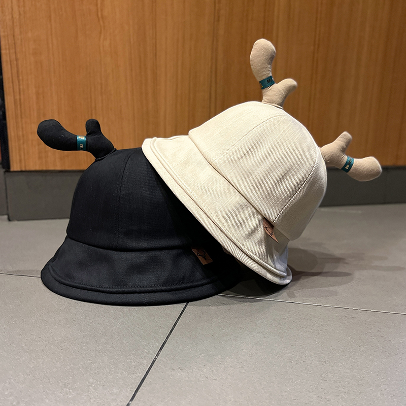 Nón Tai Bèo Che Nắng Vành Rộng In Họa Tiết Sừng Hươu Hoạt Hình Kiểu Hàn Quốc Thời Trang Xuân Hè Cho Mẹ Và Bé